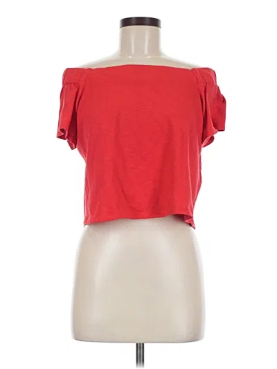 Pre-owned Bershka Short Sleeve T-shirt In Red