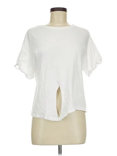 Pre-owned Bershka Short Sleeve T-shirt In White