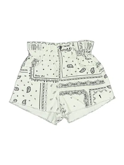 Pre-owned Bershka Shorts In Ivory