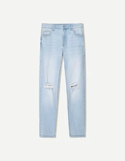 Bershka Skinny Jeans In Blue