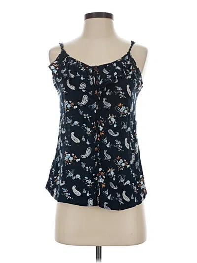 Pre-owned Bershka Sleeveless Blouse In Blue