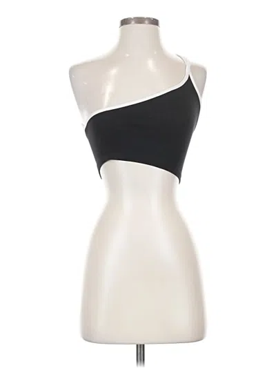 Pre-owned Bershka Sleeveless Top Black One Shoulder Neckline Tops