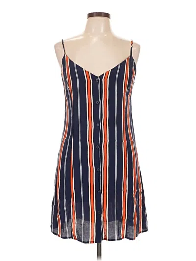 Pre-owned Bershka Sleeveless Top Orange Sweetheart Neckline Tops