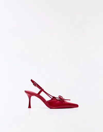 Bershka Slingback Heel With Detail In Multi