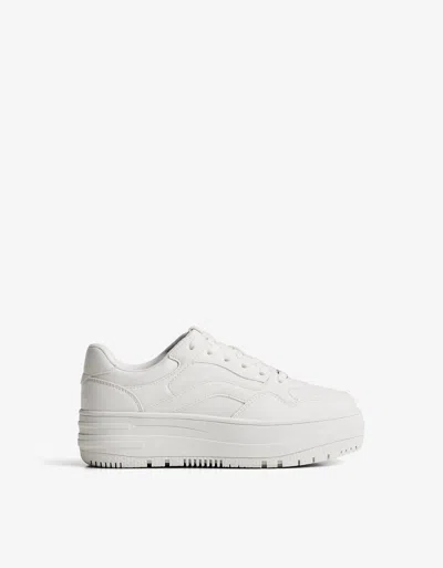 Bershka Sneakers With Chunky Soles In White