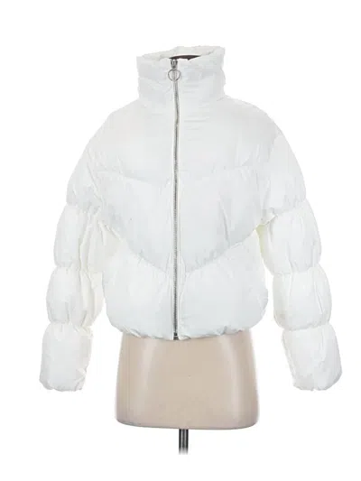 Pre-owned Bershka Snow Jacket In White