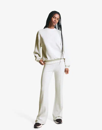 Bershka Soft Oversize Modal Sweatshirt In White