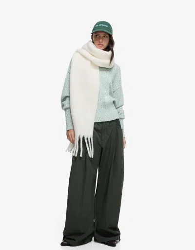 Bershka Solid-colored Scarf In White