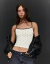 Bershka Strappy Top In Multi