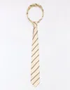 Bershka Striped Tie In Neutral