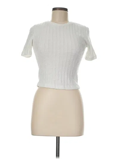 Pre-owned Bershka Sweater Vest In White