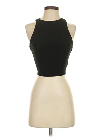 Pre-owned Bershka Tank Top Black Halter Neckline Tops