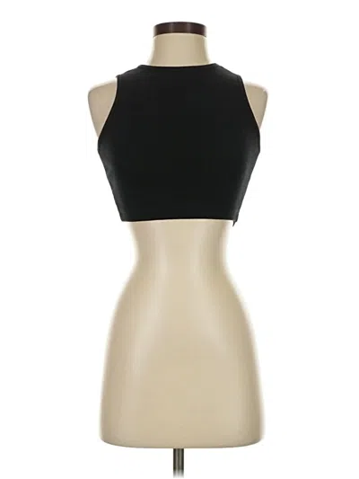 Pre-owned Bershka Tank Top Black Strapless Neckline Tops