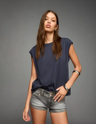 Bershka Tank Top In Blue