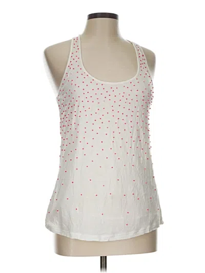 Pre-owned Bershka Tank Top White Halter Neckline Tops
