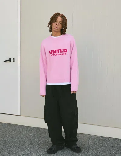 Bershka Technical Cargo Baggy Pants In Pink