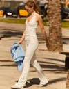 Bershka Technical Halter Top In White