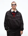 Bershka Technical Jacket In Black