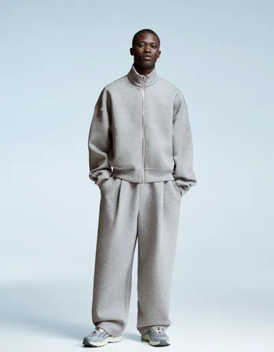 Bershka Technical Pants With Darts In Gray
