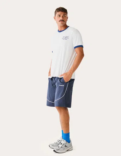 Bershka Technical Skater Bermuda Shorts In Blue