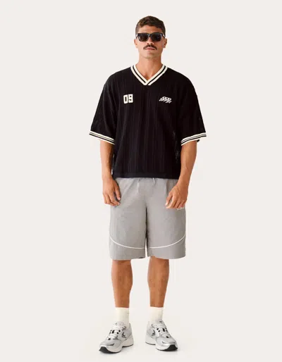 Bershka Technical Skater Bermuda Shorts In Gray