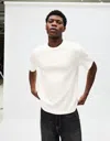Bershka Textured Short Sleeve T-shirt In White