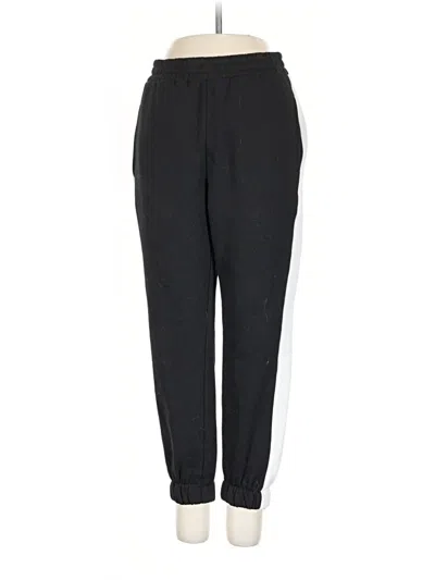 Pre-owned Bershka Track Pants In Black