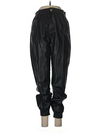 Pre-owned Bershka Track Pants In Black