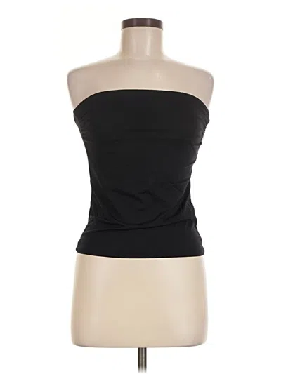 Pre-owned Bershka Tube Top Black Strapless Neckline Tops