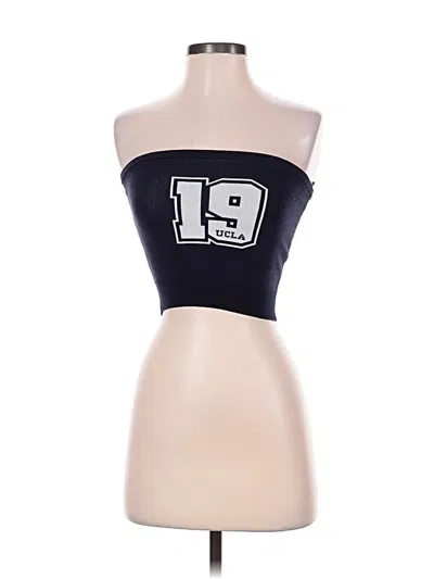 Pre-owned Bershka Tube Top Black Strapless Neckline Tops