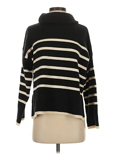 Pre-owned Bershka Turtleneck Sweater In Black