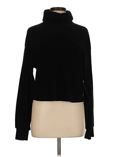 Pre-owned Bershka Turtleneck Sweater In Black