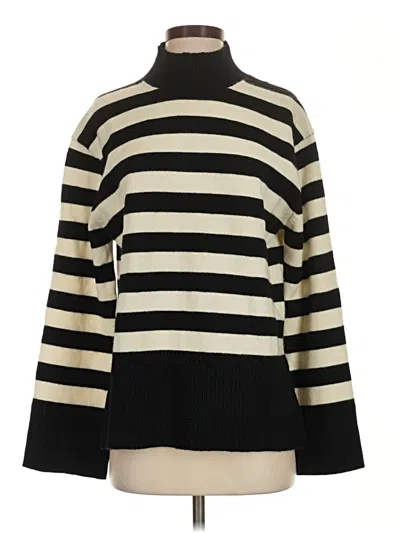 Pre-owned Bershka Turtleneck Sweater In Black