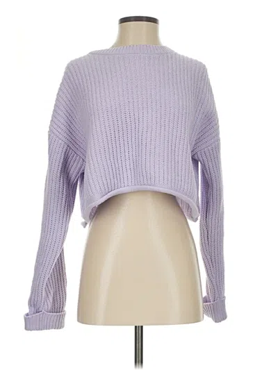 Pre-owned Bershka Turtleneck Sweater In Purple