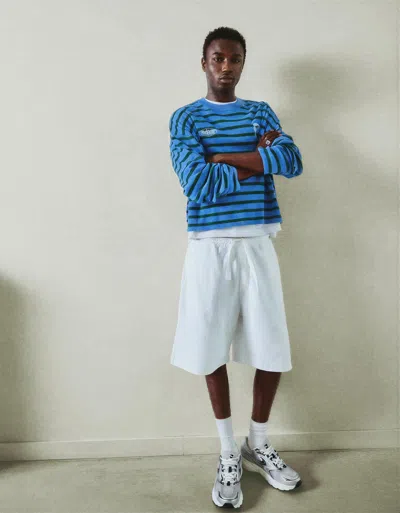 Bershka Twill Bermuda Shorts In White