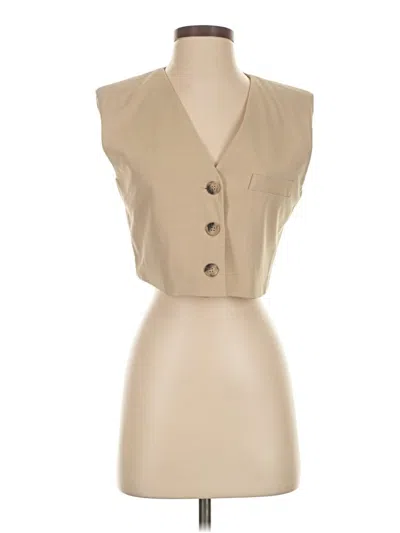 Pre-owned Bershka Vest In Brown