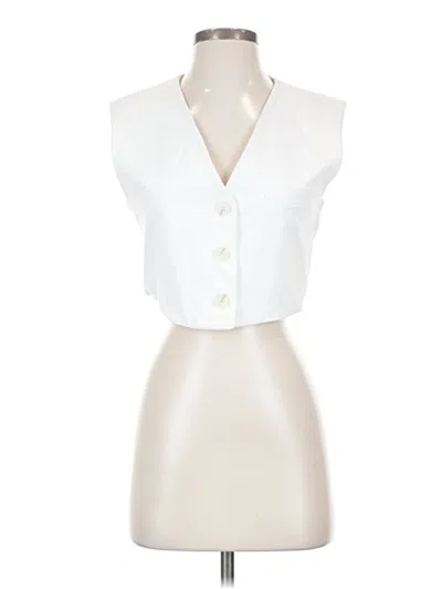Pre-owned Bershka Vest In White