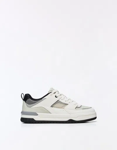 Bershka Voluminous Panel Sneakers In Gray