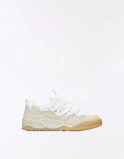 Bershka Voluminous Skate Sneakers In Neutral