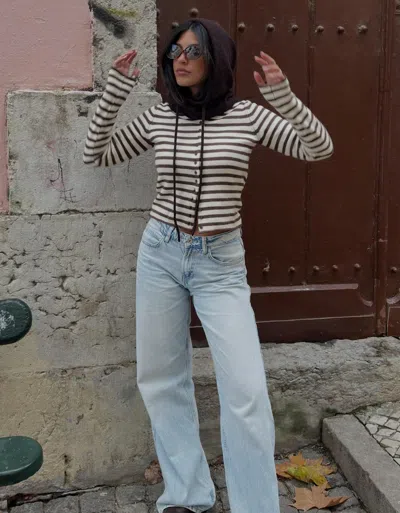 Bershka Wide-leg Jeans In Blue