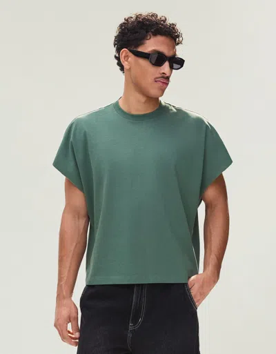 Bershka Worker Oversize T-shirt With Print In Multi