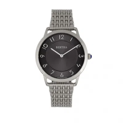 Bertha Abby Swiss Bracelet Watch In Black