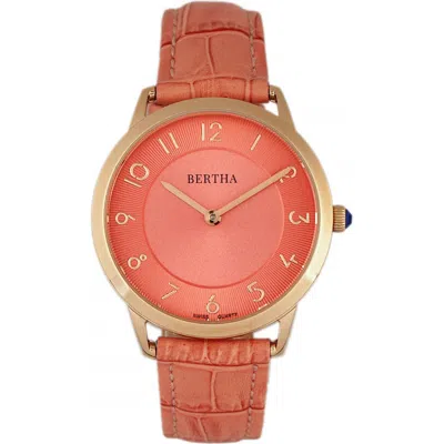 BERTHA BERTHA ABBY SWISS LEATHER-BAND WATCH