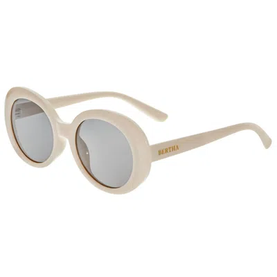 Bertha Annie Polarized Sunglasses In White