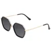 Bertha Ariana Polarized Sunglasses In Black