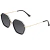 Shop Bertha Ariana Polarized Sunglasses In Black/black
