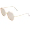 Bertha Women's Ariana 56mm Polarized Sunglasses In Pink/clear
