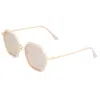 Bertha Ariana Polarized Sunglasses In White