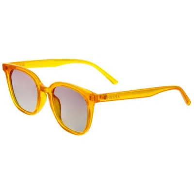Bertha Betty Polarized Sunglasses In Yellow/pink