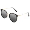 Bertha Brielle Polarized Sunglasses In Black